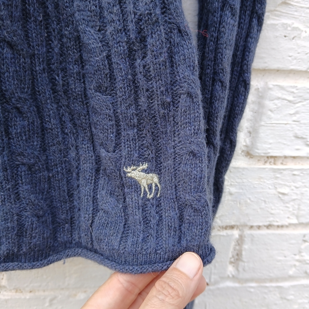 Vintage Y2K Abercrombie & Fitch Babydoll Cable Knit Sweater - Picture 3 of 6